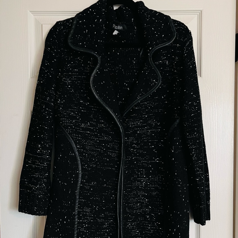 EUC Papillon Nordstrom tailored long cardigan sweater size xl